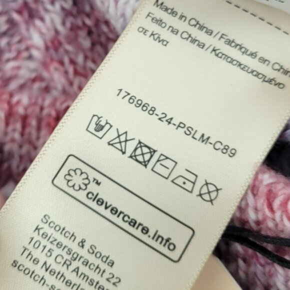 Scotch  Soda Space-Dyed Knitted Skirt  Multicolor Knit Fringe Skirt Size Small - Picture 8 of 11